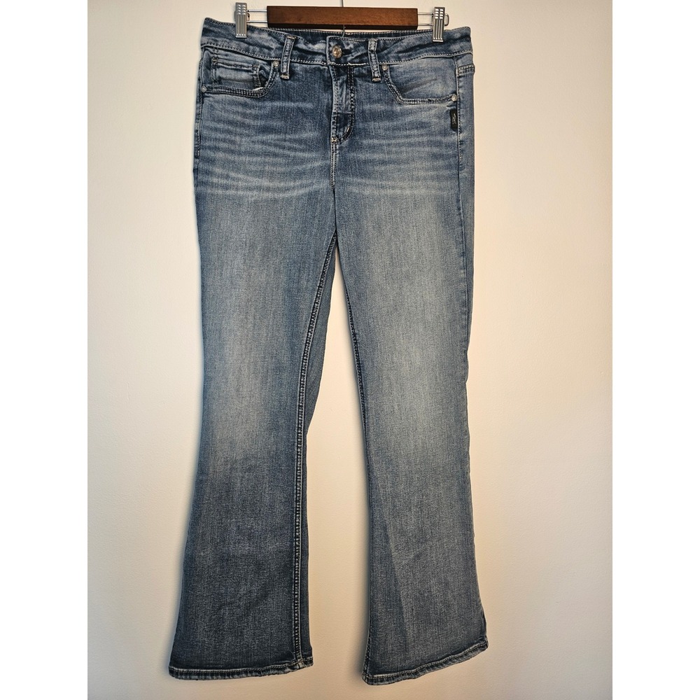 Western Silver Jeans Co Suki Slim Bootcut Womens W31 L31 Blue Medium Wash Denim
